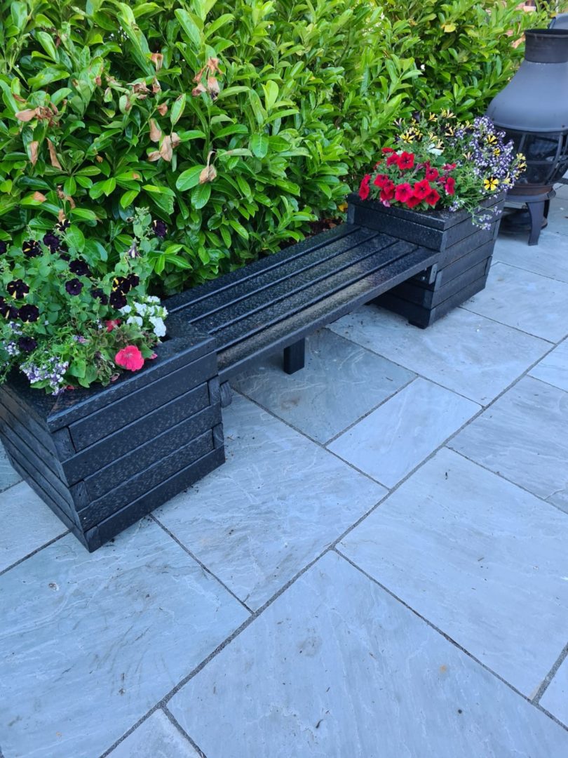 Planter bench1 Planter Bench Next Generation Plastics