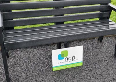 NGP Plastic Furniture Bench Lawn