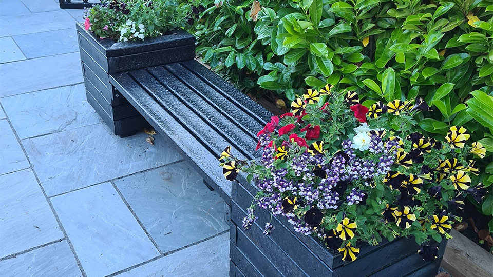Plastic Planter Bench Featured Plastic Planter Bench Featured