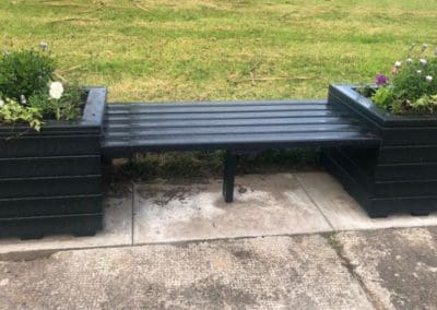 Plastic Bench Planter NGP Next Generation Plastics