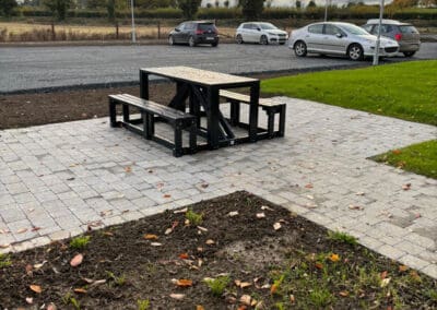 Greenway Services Hub bench for eating NGP Next Generation Plastics